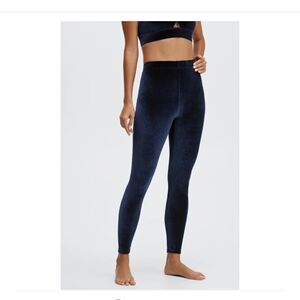 Fabletics Midnight Blue Velvet Leggings